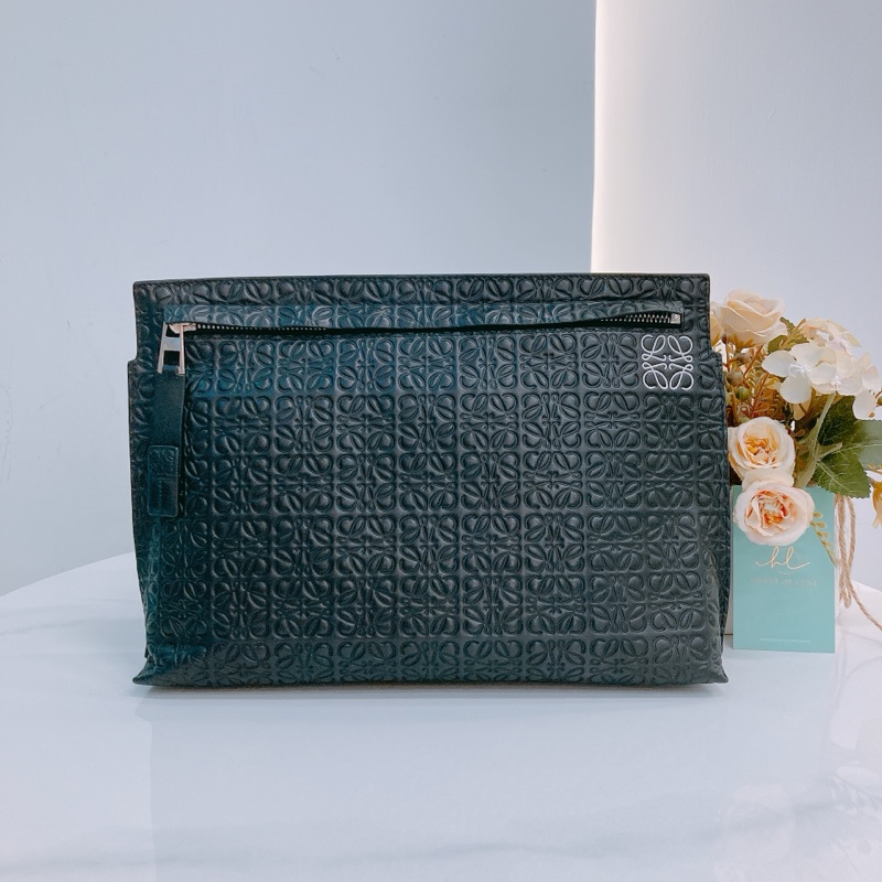 MS0465 LOEWE 羅威經典花紋手拿包包T POUCH ANAGRAM REPEAT CALFSKIN-0