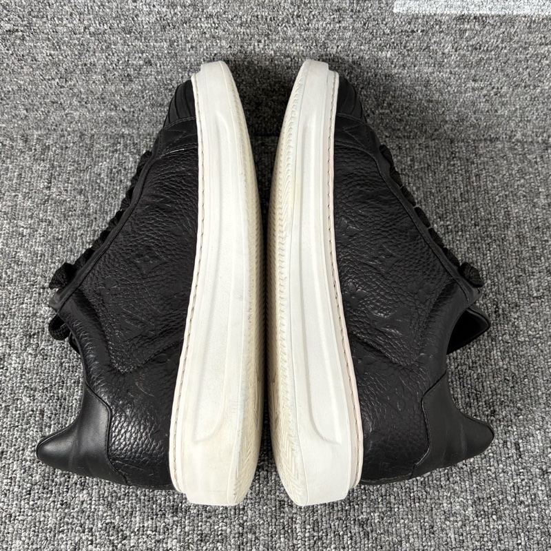 二手 LV 黑色皮面老花松厚底糕鞋39.5碼-6