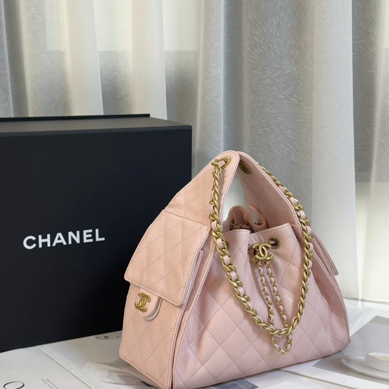 CHANEL 25 Hobo bag - 小號櫻花粉金-2