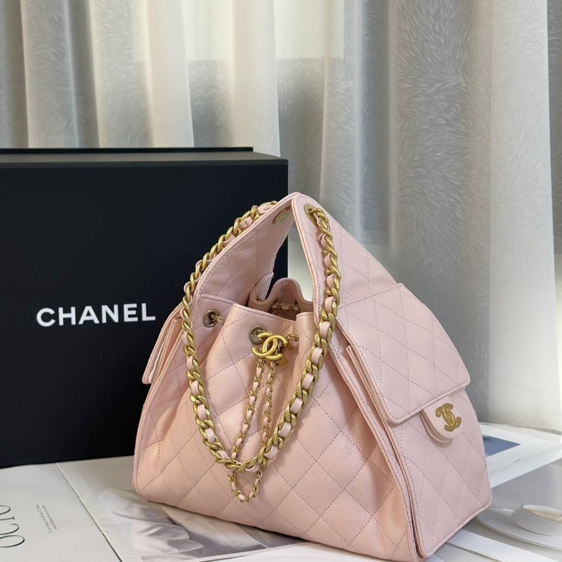 CHANEL 25 Hobo bag - 小號櫻花粉金-3