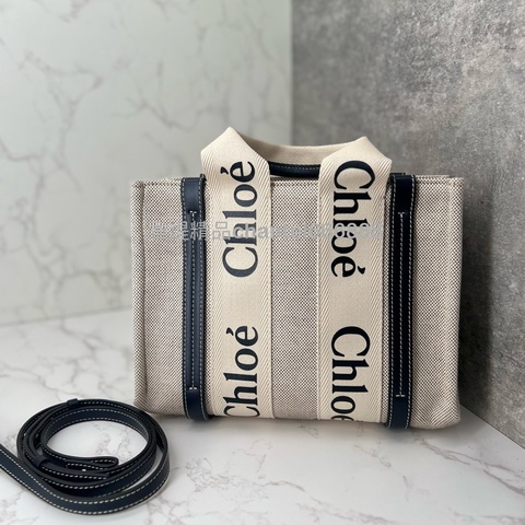 💗香緹國際精品💗 746 Chloe Woody 深藍 小號