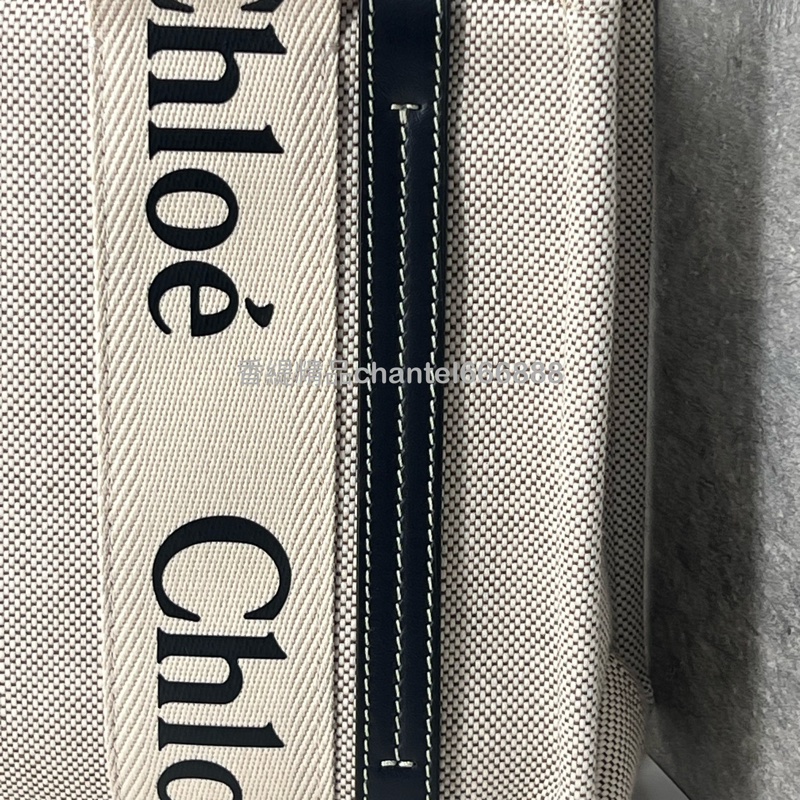 💗香緹國際精品💗 746 Chloe Woody 深藍 小號-4