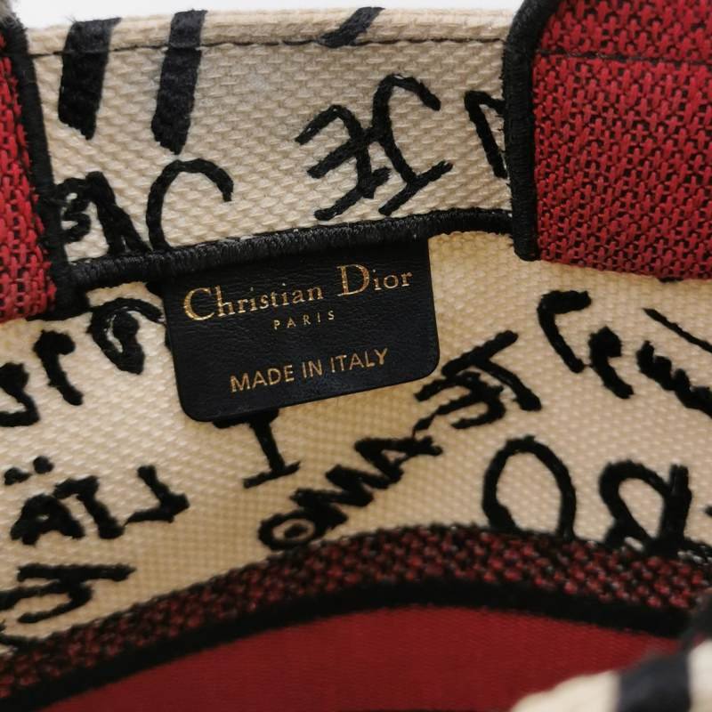 Dior BookTote小號帆布七夕限定塗鴉手提包-7