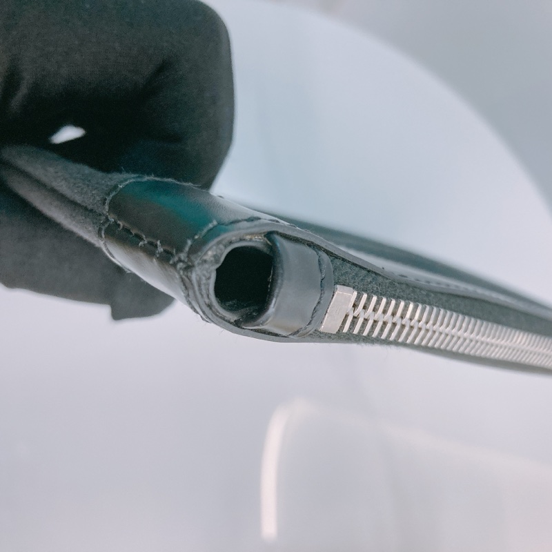 MS0466 BALENCIAGA 巴黎世家拉鍊手拿包包BLACK CLIP POUCH 32CM CANVAS-14