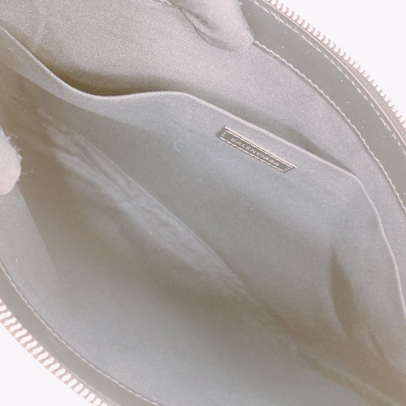MS0466 BALENCIAGA 巴黎世家拉鍊手拿包包BLACK CLIP POUCH 32CM CANVAS-19
