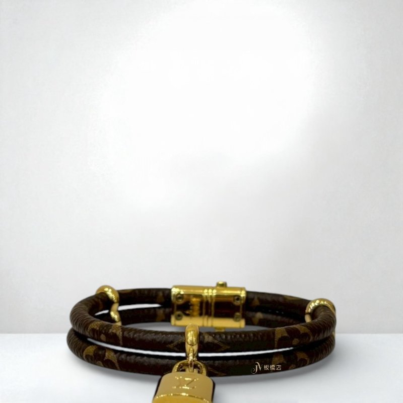 LV Keep It Twice鎖頭原花手環M8109E-0
