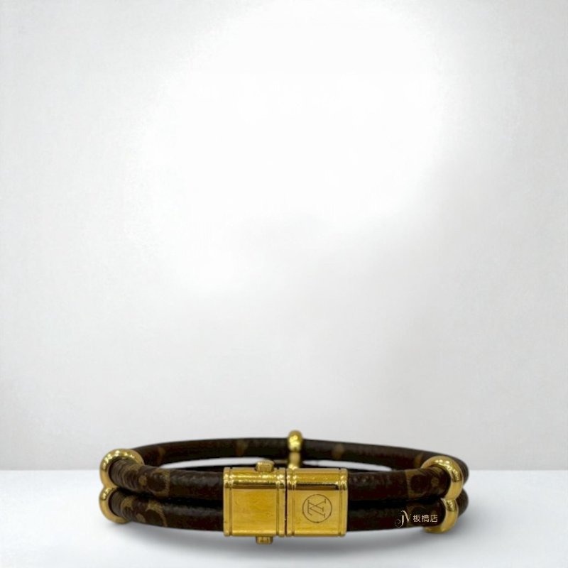 LV Keep It Twice鎖頭原花手環M8109E-3