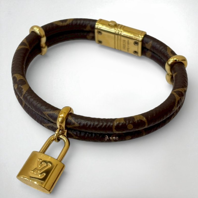 LV Keep It Twice鎖頭原花手環M8109E-5