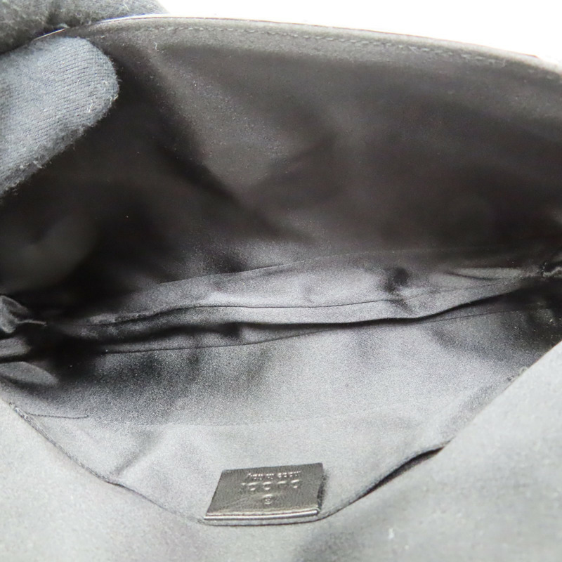 黑色 蛇革 珠寶龍形翻蓋包 手提包【GUCCI 古馳】 135952-6