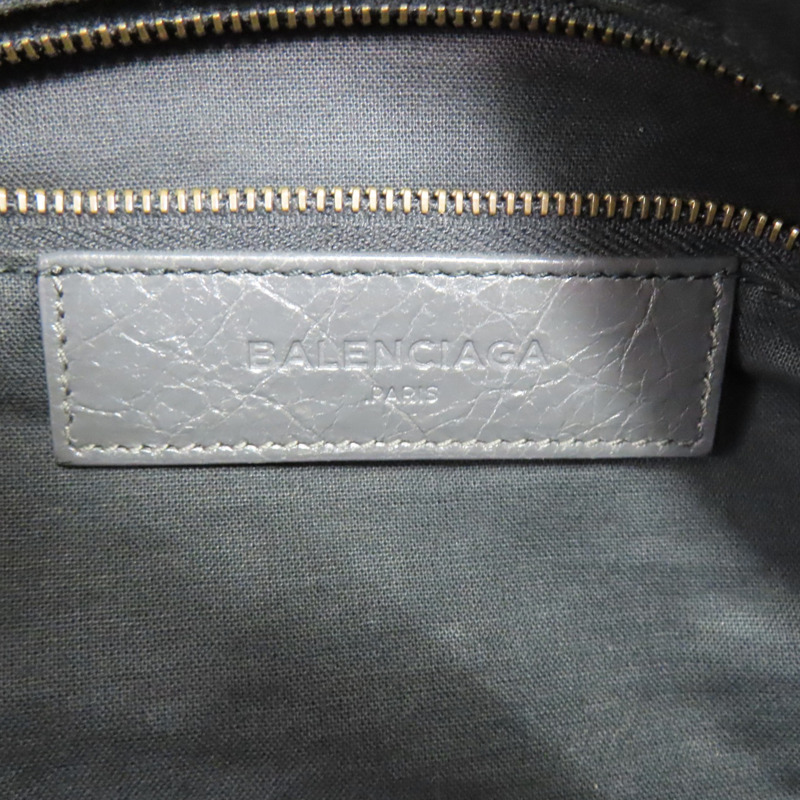 灰色 山羊皮 Classic Velo 兩用包【BALENCIAGA 巴黎世家】 235216-6