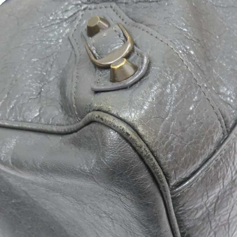 灰色 山羊皮 Classic Velo 兩用包【BALENCIAGA 巴黎世家】 235216-9