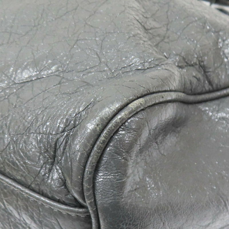 灰色 山羊皮 Classic Velo 兩用包【BALENCIAGA 巴黎世家】 235216-12