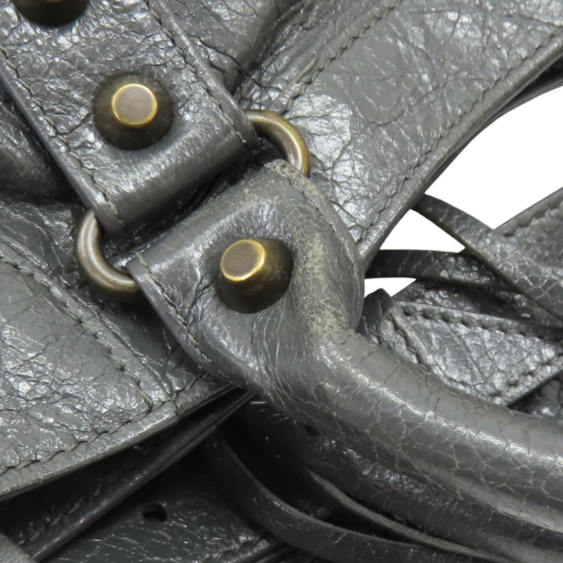 灰色 山羊皮 Classic Velo 兩用包【BALENCIAGA 巴黎世家】 235216-13