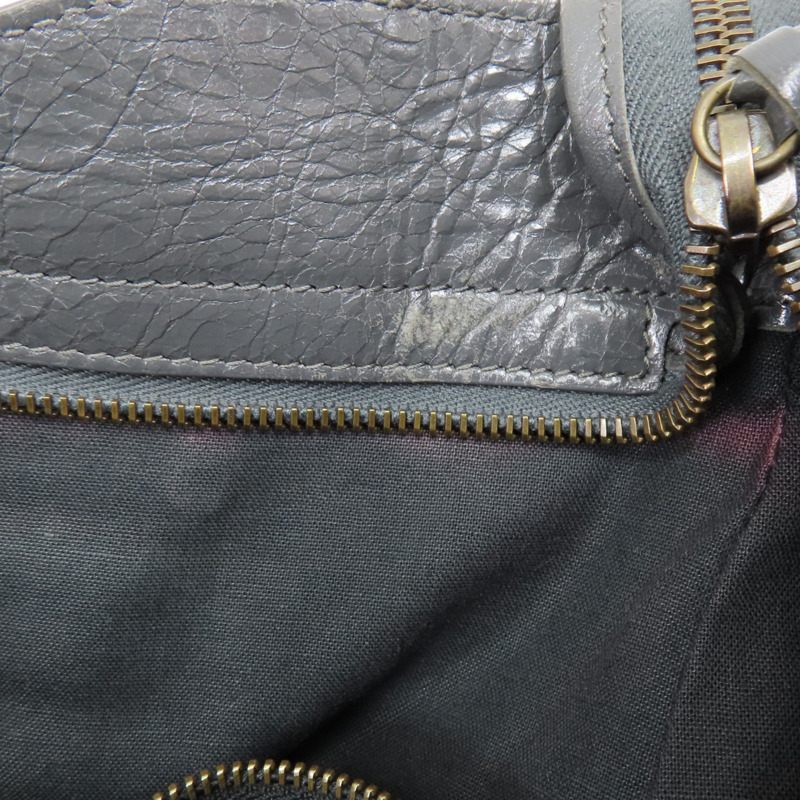 灰色 山羊皮 Classic Velo 兩用包【BALENCIAGA 巴黎世家】 235216-15