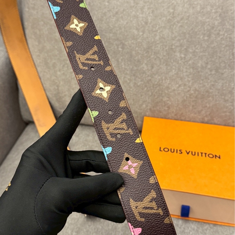 LV Tyler限量老花皮帶-2