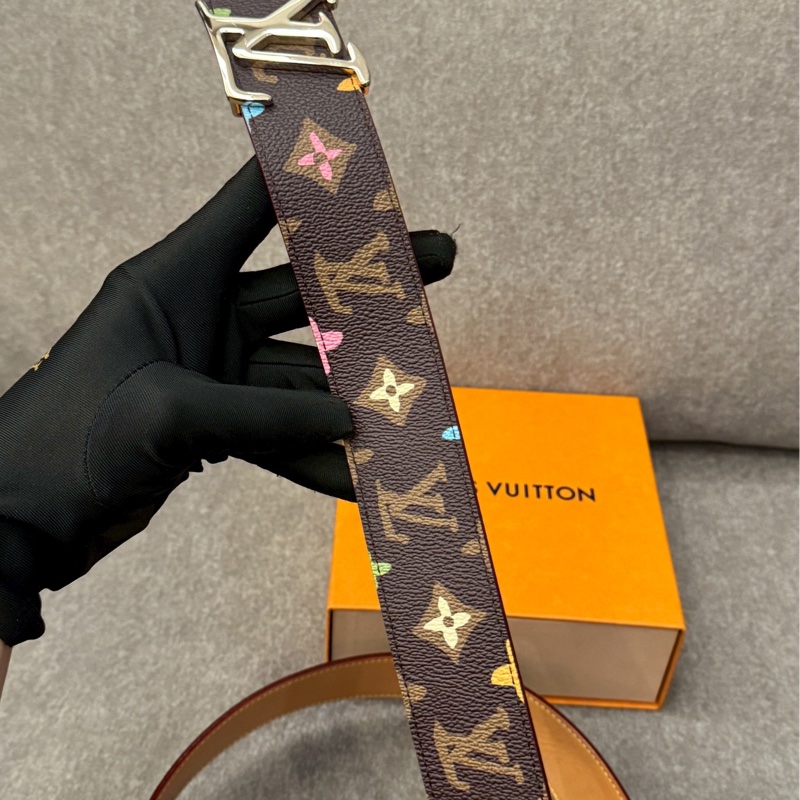 LV Tyler限量老花皮帶-5