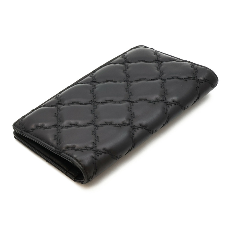 CHANEL 羊皮皮革Long Wallet銀扣長錢包-3