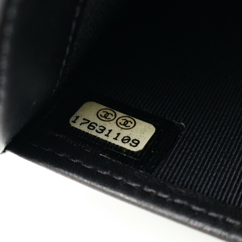 CHANEL 羊皮皮革Long Wallet銀扣長錢包-7