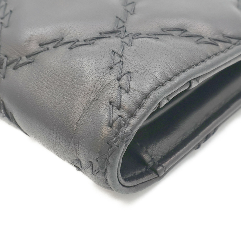 CHANEL 羊皮皮革Long Wallet銀扣長錢包-13