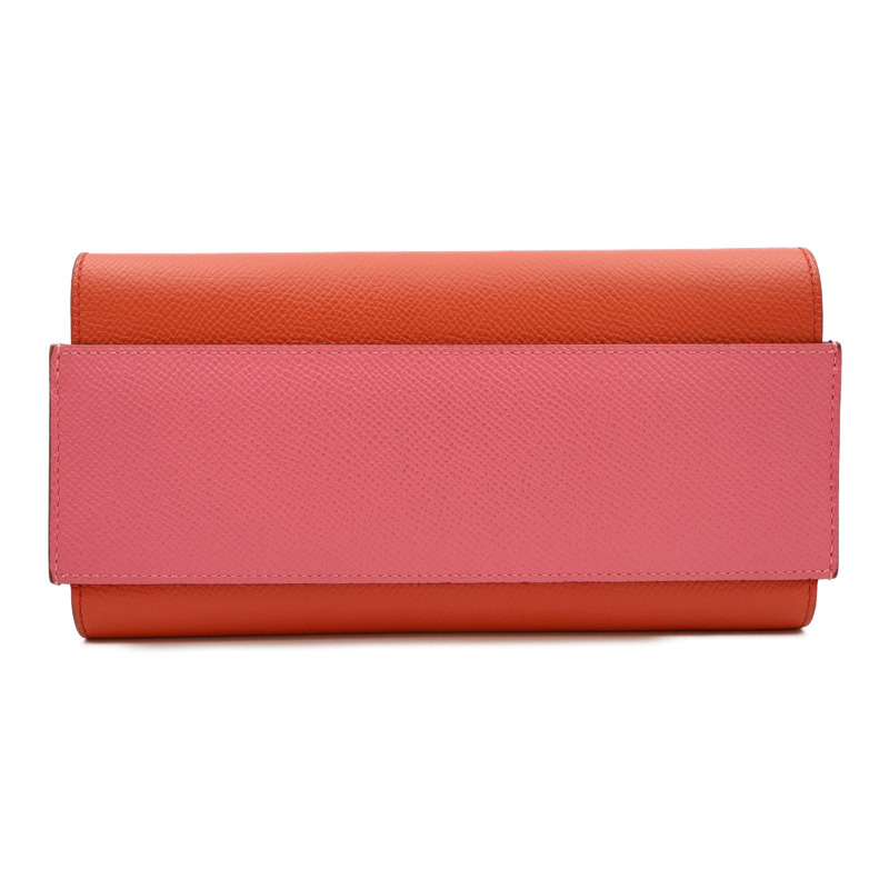 HERMES Epsom皮革Passant銀扣長錢包-0