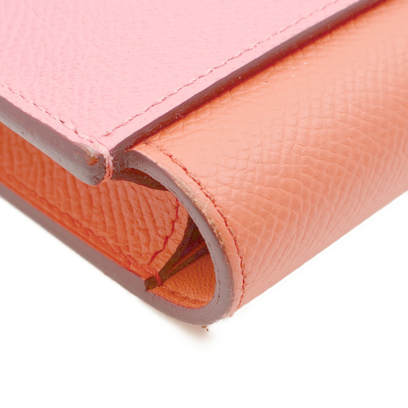 HERMES Epsom皮革Passant銀扣長錢包-6