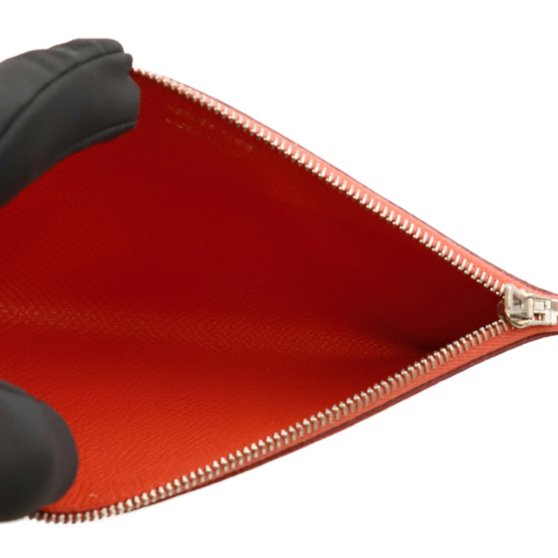 HERMES Epsom皮革Passant銀扣長錢包-18