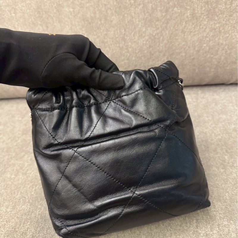 香奈兒22bag mini黑銀-2