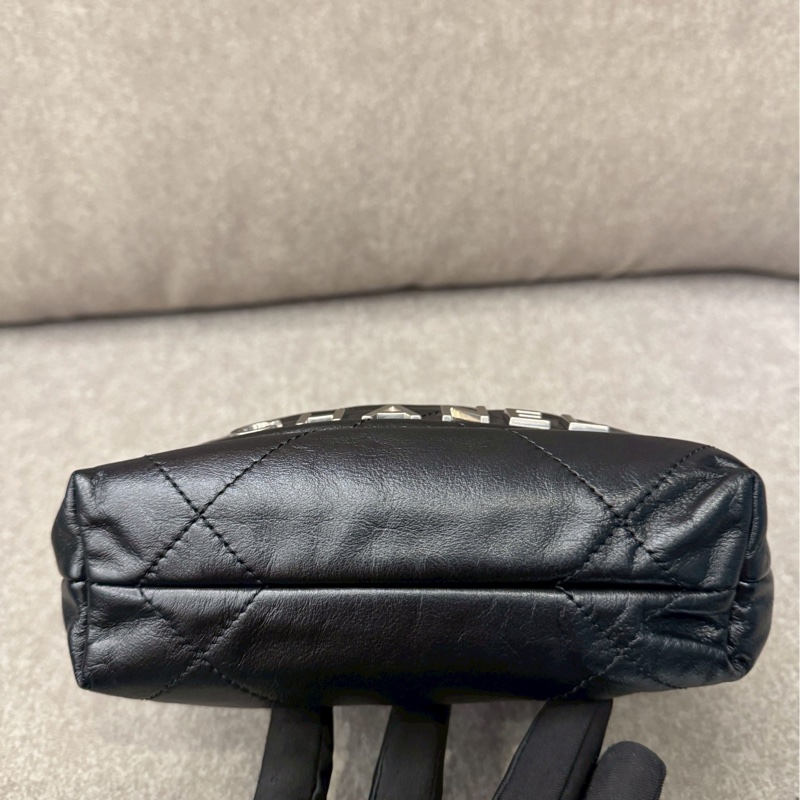 香奈兒22bag mini黑銀-3