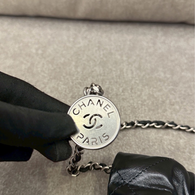 香奈兒22bag mini黑銀-6