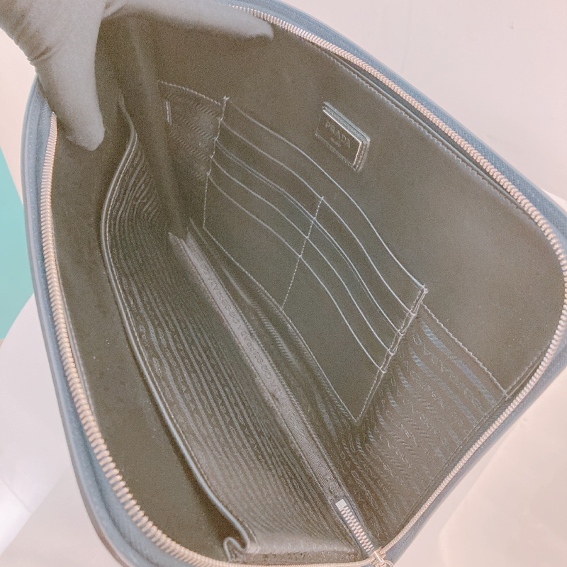 MS0467 PRADA 哥普拉十字皮紋手拿包包CLUTCH 33CM SAFFIANO CALFSKIN-8