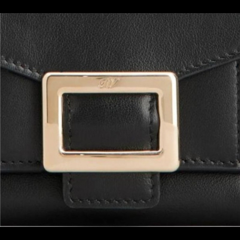 Roger Vivier Belle Vivier 黑色牛皮小皮夾 錢包-5
