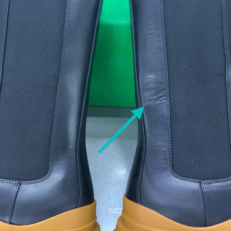 Bottega Veneta葆蝶家 Tire Chelsea 時尚 套穿 中筒 切爾西靴 女款 黑色-6