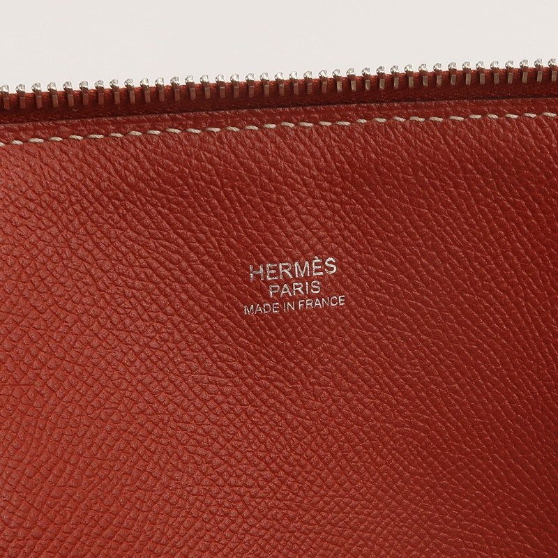 Hermes Bolide保齡球包35弧線造型手提包Epsom牛皮銀扣5Q威尼斯紅T刻-7