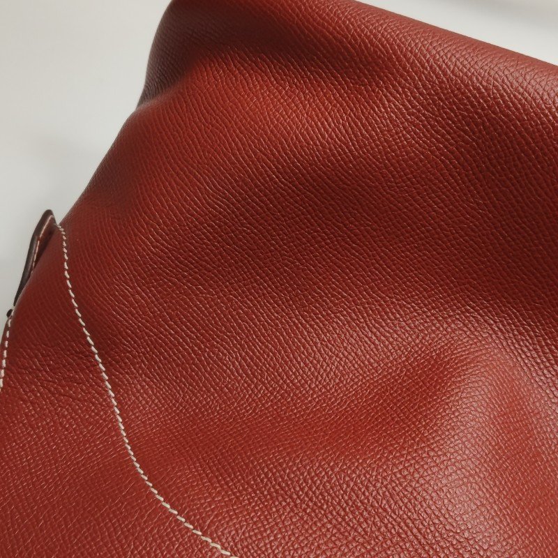 Hermes Bolide保齡球包35弧線造型手提包Epsom牛皮銀扣5Q威尼斯紅T刻-15