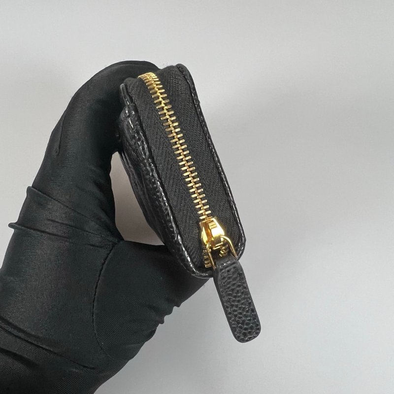 全新品 CHANEL CFㄇ拉零錢包荔枝黑  AP0216/晶片款-2