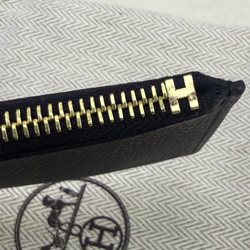 Hermes Constance Slim 黑金Wallet-3
