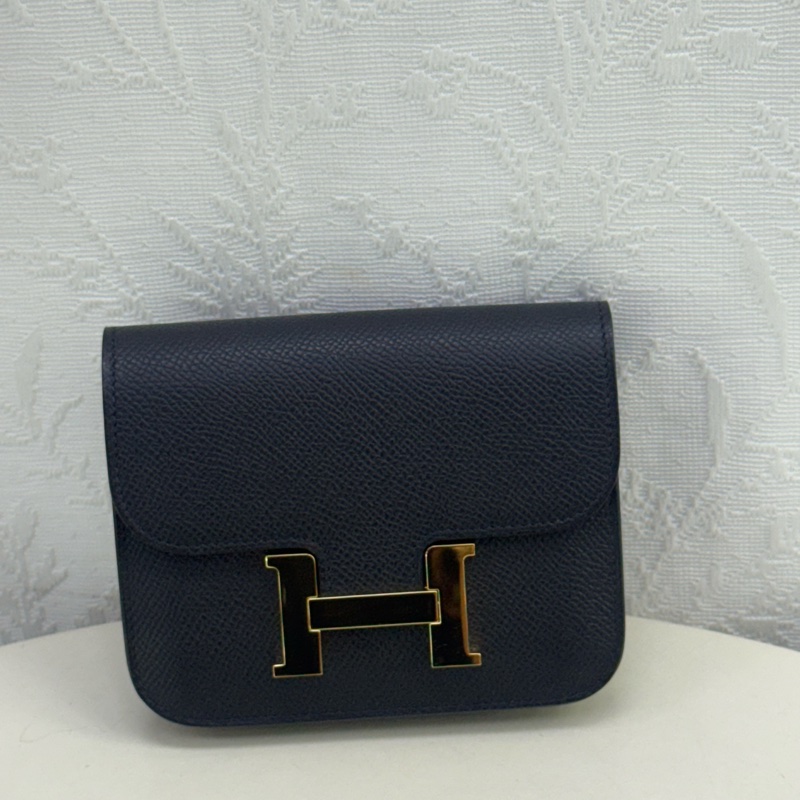 Hermes Constance Slim 黑金Wallet-13