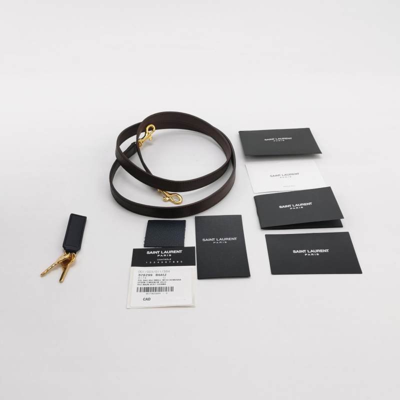 Saint Laurent Sac de Jour 小號牛皮拼色字母徽標子母包斜挎包單肩包-9