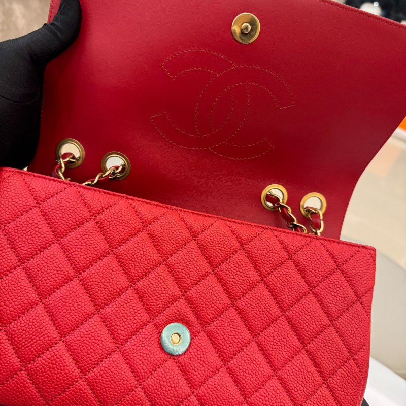 *SHIHNA名牌精品* Chanel vanity WOC 紅色金鍊荔枝牛皮-3