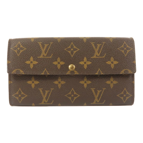 LOUIS VUITTON Monogram Long Wallet金扣長錢包