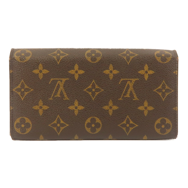 LOUIS VUITTON Monogram Long Wallet金扣長錢包-1