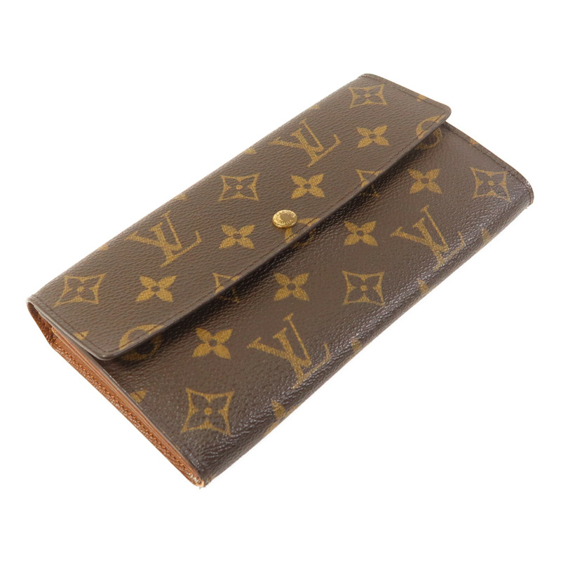 LOUIS VUITTON Monogram Long Wallet金扣長錢包-2