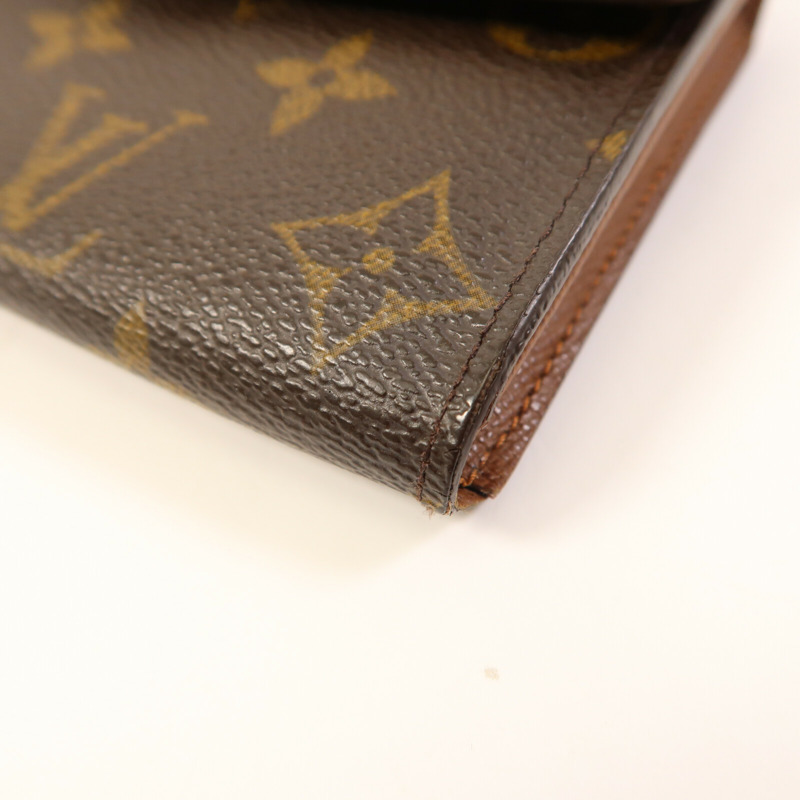 LOUIS VUITTON Monogram Long Wallet金扣長錢包-4