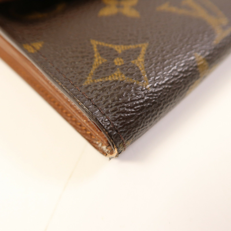 LOUIS VUITTON Monogram Long Wallet金扣長錢包-5