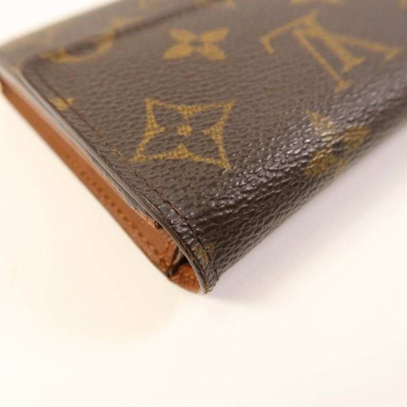 LOUIS VUITTON Monogram Long Wallet金扣長錢包-7