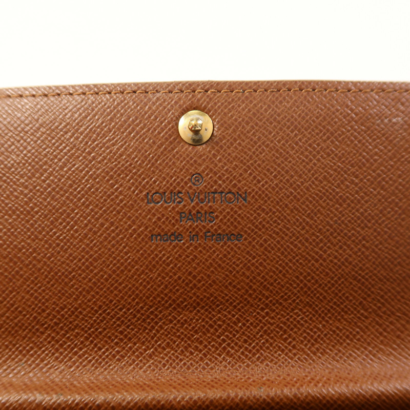 LOUIS VUITTON Monogram Long Wallet金扣長錢包-10