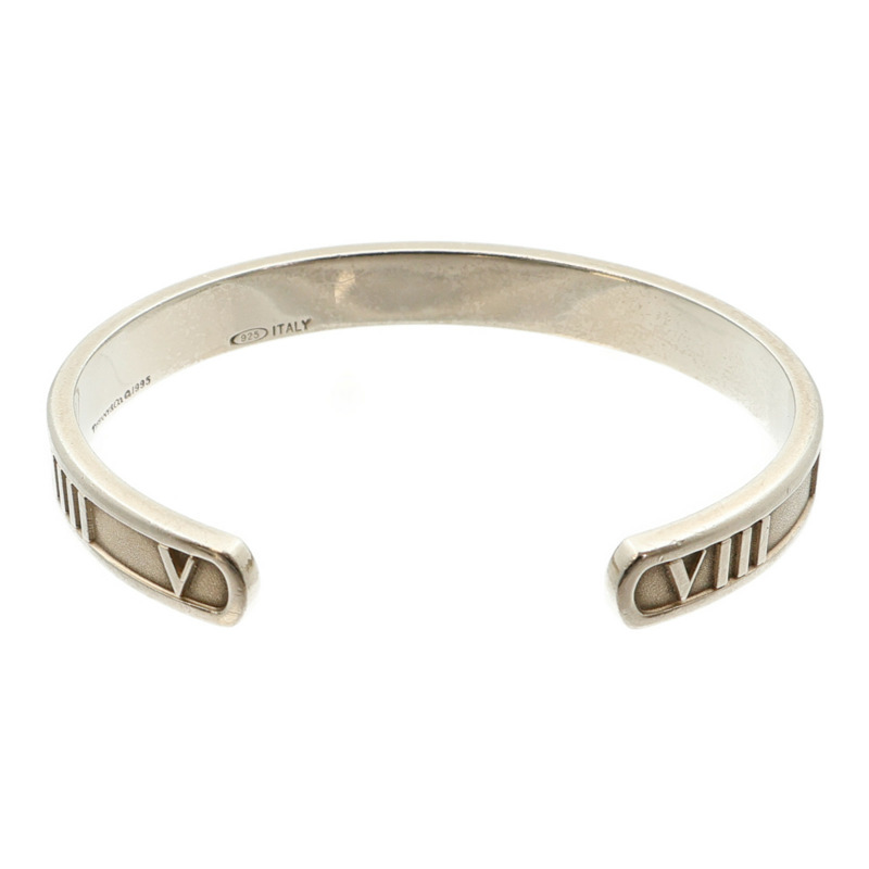TIFFANY＆CO 925純銀Atlas Roman Numeral Cuff手鐲-2