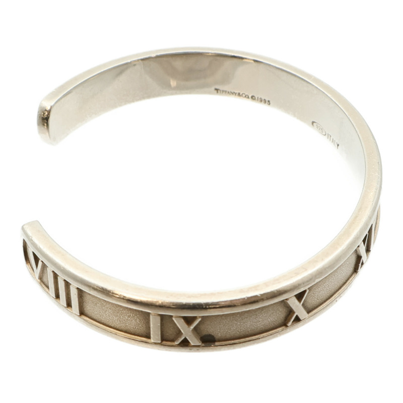 TIFFANY＆CO 925純銀Atlas Roman Numeral Cuff手鐲-3