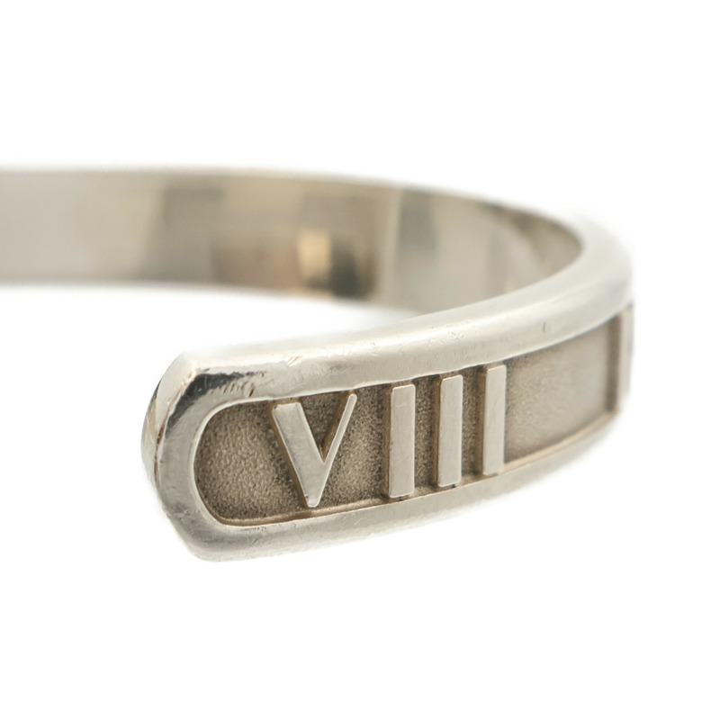 TIFFANY＆CO 925純銀Atlas Roman Numeral Cuff手鐲-7