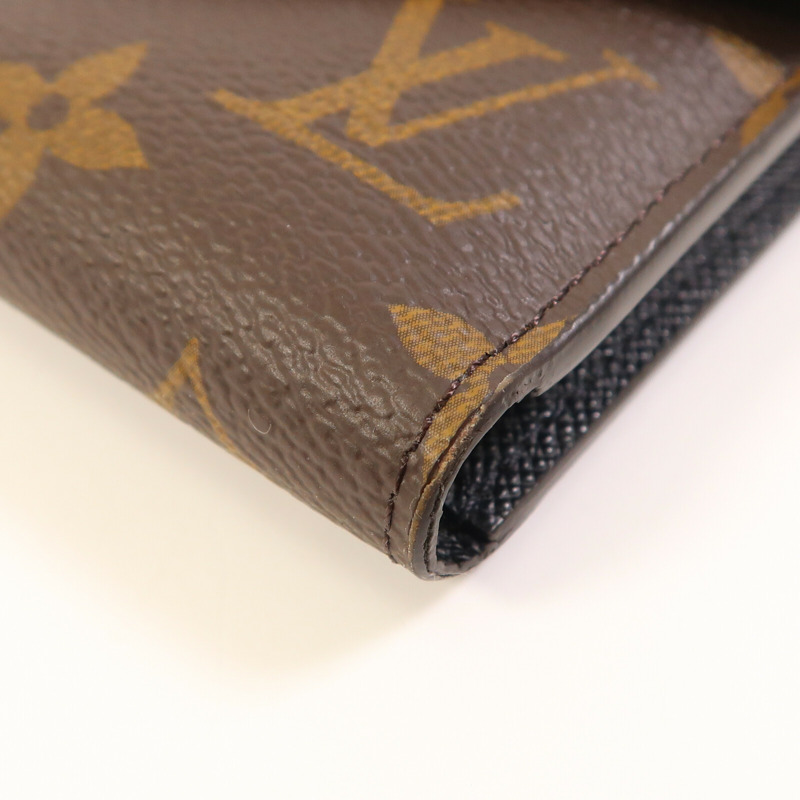 LOUIS VUITTON Monogram/Monogram Reverse Victorine Wallet金扣錢包棕色-4